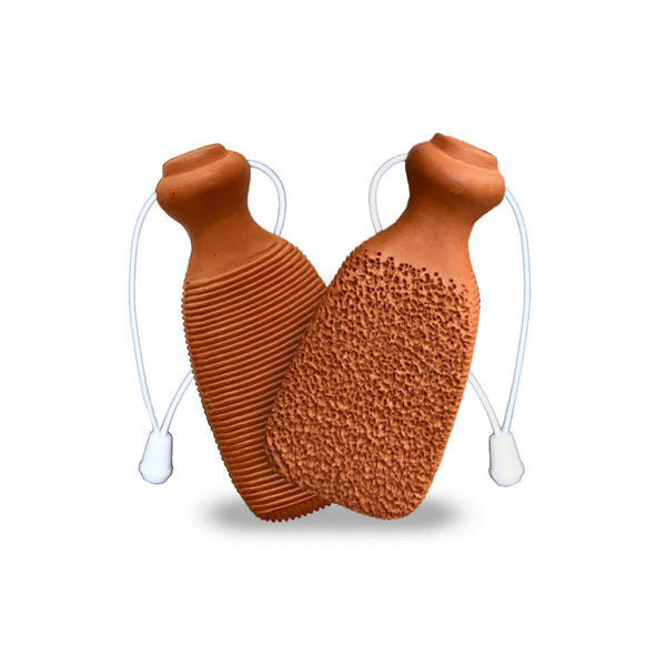 American Fur Handcrafted Terracotta Foot Scrubber/Pumice Stone Foot Exfoliator Scrubber Callus Remover