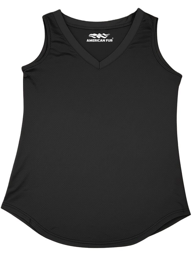 AMERICAN FUR Women’s Tank Tops V-Neck Basic Solid Color Casual Flowy Summer Sleeveless