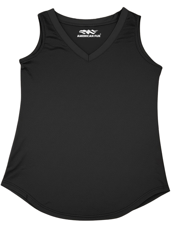 AMERICAN FUR Women’s Tank Tops V-Neck Basic Solid Color Casual Flowy Summer Sleeveless
