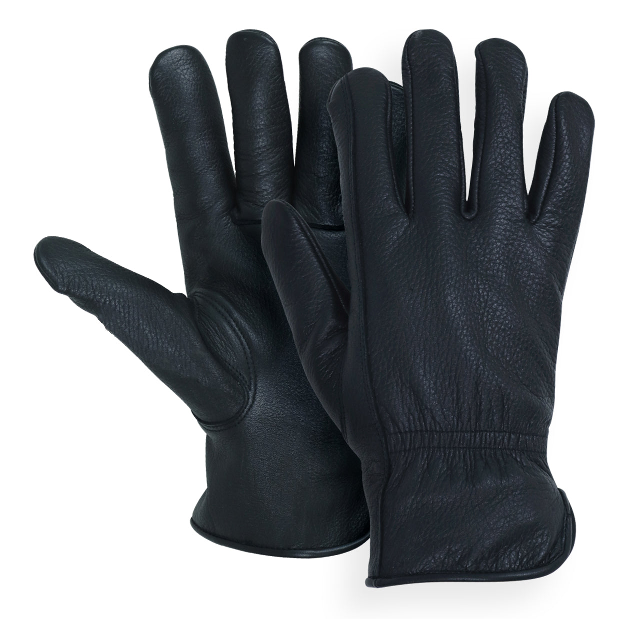 American Fur Deerskin Gloves with 3M Thinsulate® – Black