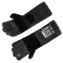 Welding/BBQ Leather Gloves 16 Inches,932℉,16 inches Extra Long Sleeve