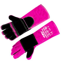 Welding/BBQ Leather Gloves 16 Inches,932℉,16 inches Extra Long Sleeve